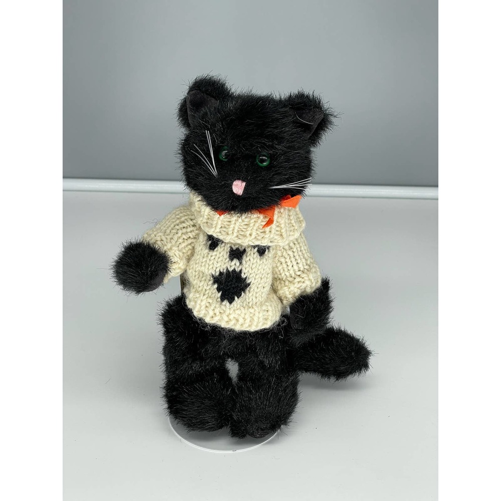 Vintage Boyd’s Bear Black Kitty Cat Boo Sweater NWT*